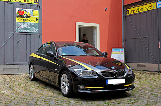 BMW-3er Cabrio Teilfolierung
