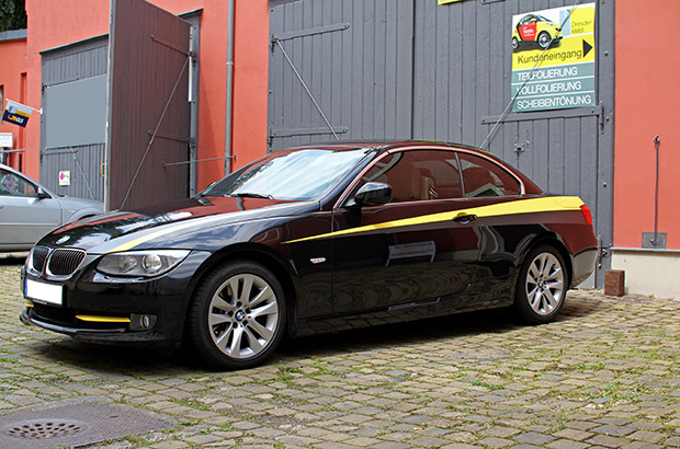 BMW-3er Cabrio Teilfolierung