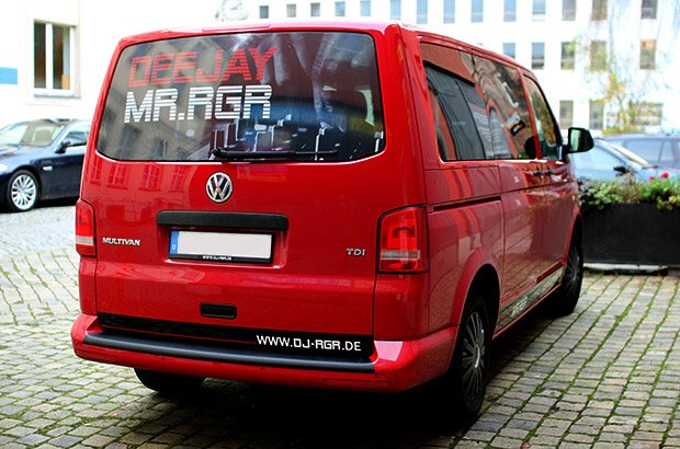 VW T5, Teilfolierung, Werbung