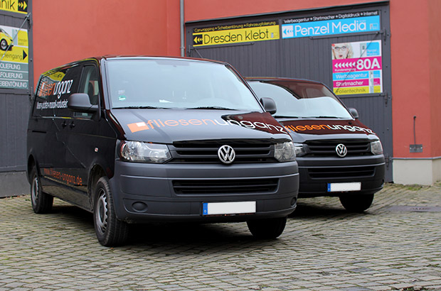 VW T5, Teilfolierung, Werbung